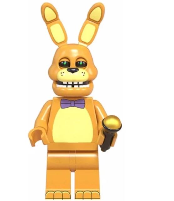 Five Nights at Freddies: Golden Bonnie, Spring Trap, Endo 02, Yellow Bonnie, Twisted Wolf, Eyepatch Funtime Foxy. $6 Each Buy 5 Get 1 FREE!!!