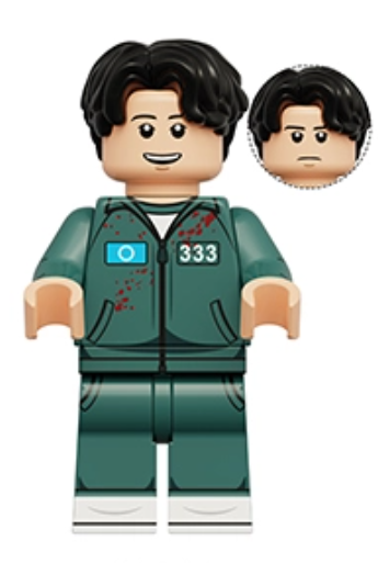 Squid Games: Player 333. All Figures ON WHOLE SITE are Buy 5 Get 1 Free