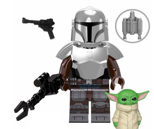 Star Wars- Heroes: Mandalorian w/ Grogu.