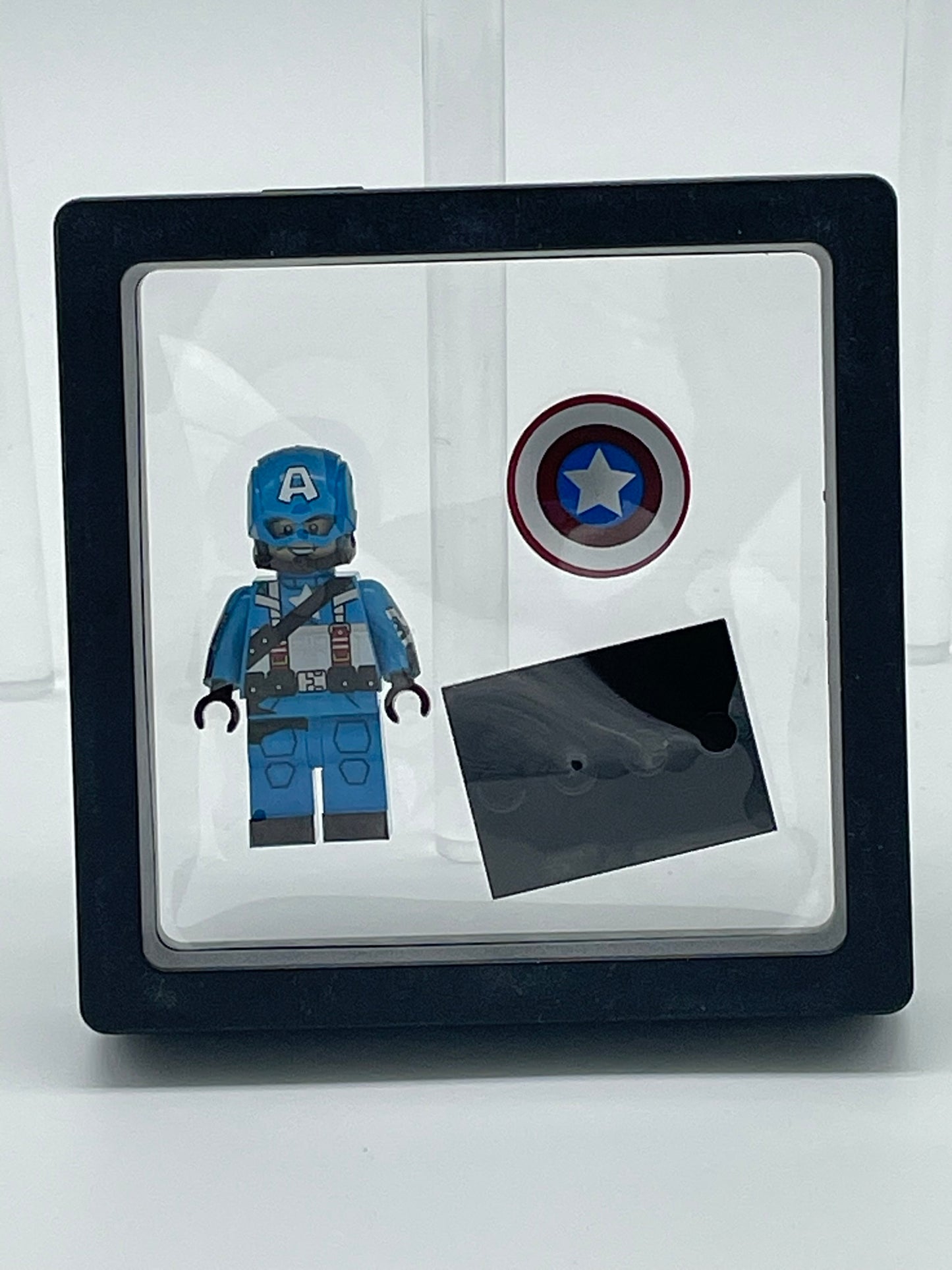 Marvel Comics: Captain America (light blue).