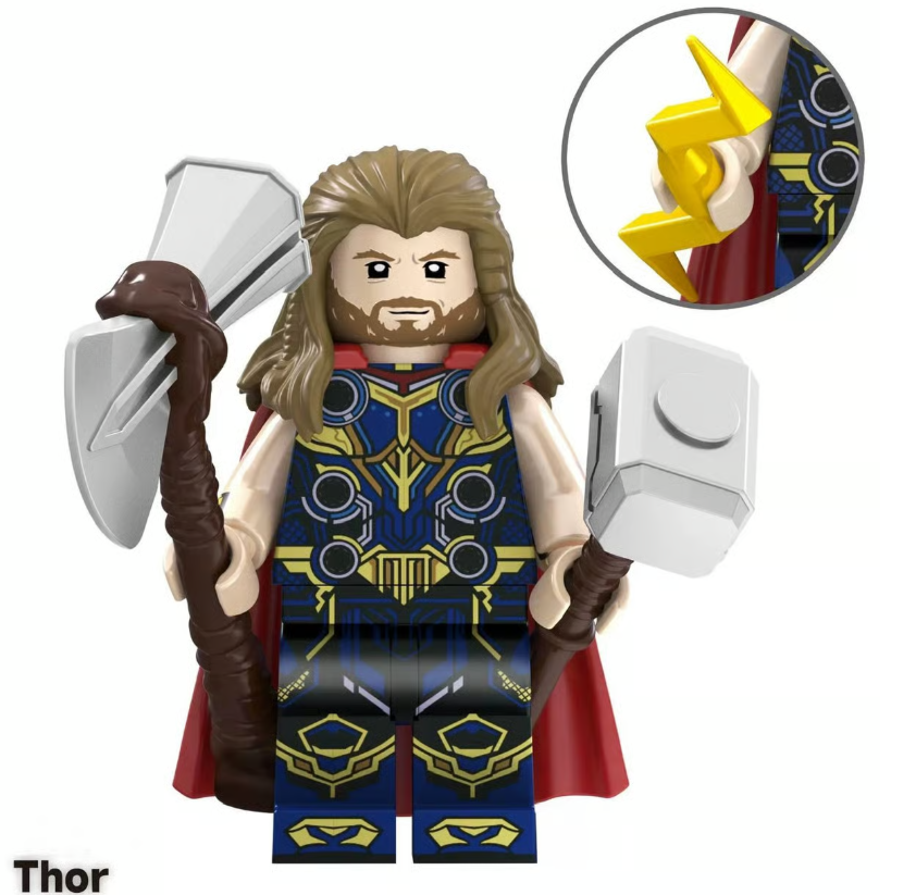 Marvel: Longhair Thor W/ Thunderbolt (Gold).