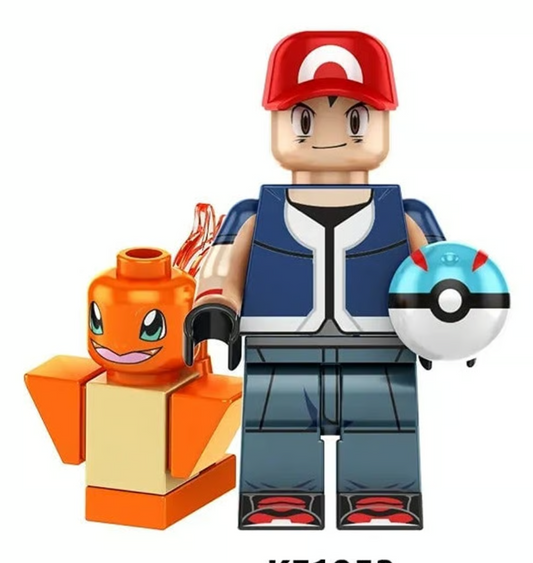Pokemon: Ash w/ Charmander.