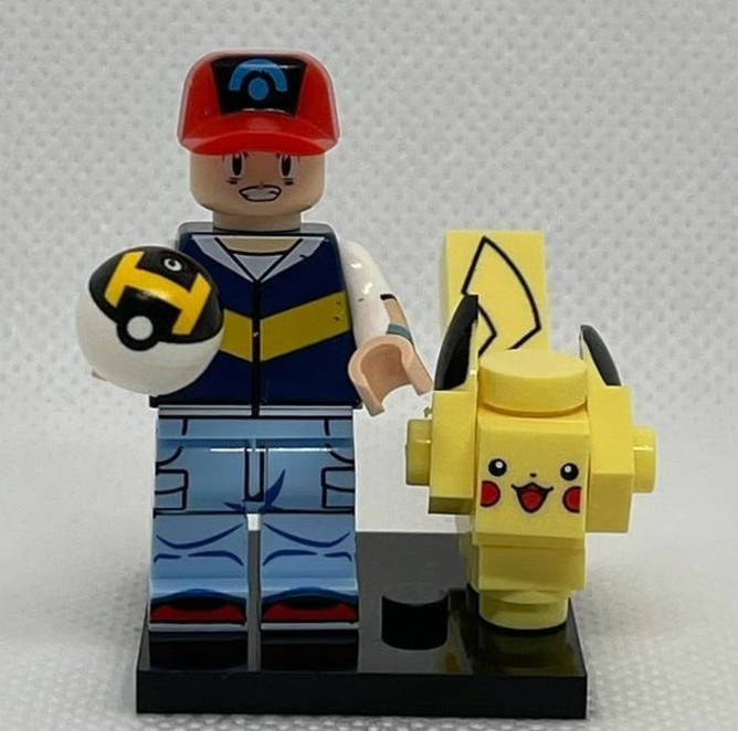 Pokemon: Ash w/ Pikachu. All Figures ON WHOLE SITE are Buy 5 Get 1 Free