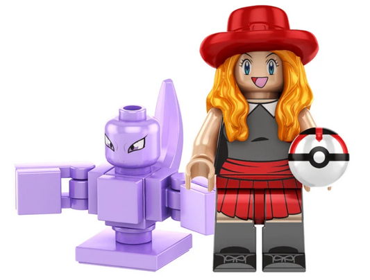 Pokemon: Serena w/ Mewtoo.