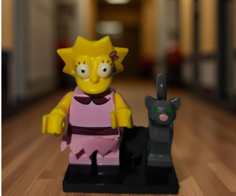 The Simpsons: Lisa w/ Snowball.
