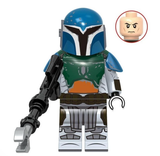 Star Wars- Heroes: Mandalorian Warrior (Blue/Green/Silver).