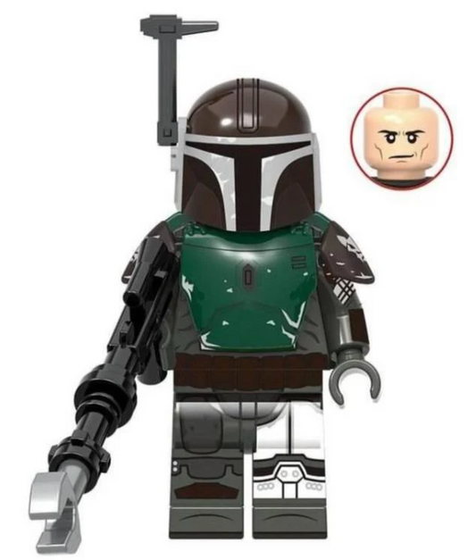 Star Wars- Heroes: Mandalorian Warrior (Green/Dark Brown/ Silver).